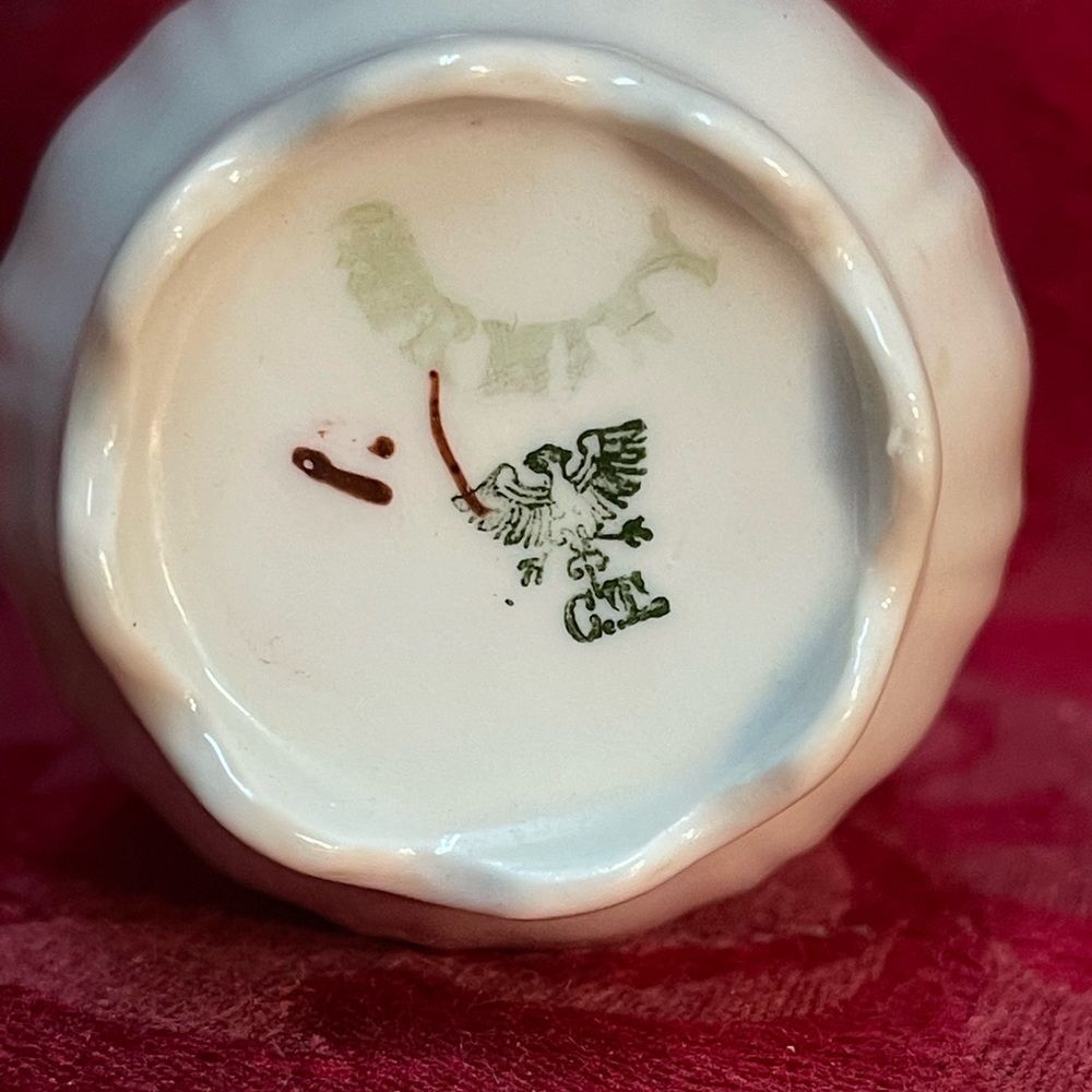 Antique Carl Tielsch Demitasse‎ Teacup and Saucer Set. Made in Germany - Picture 10 of 13